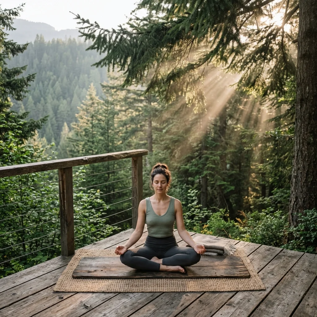 Yoga nel bosco, ecoterapia e cibo
